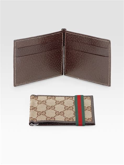 gucci money clip wallet men's